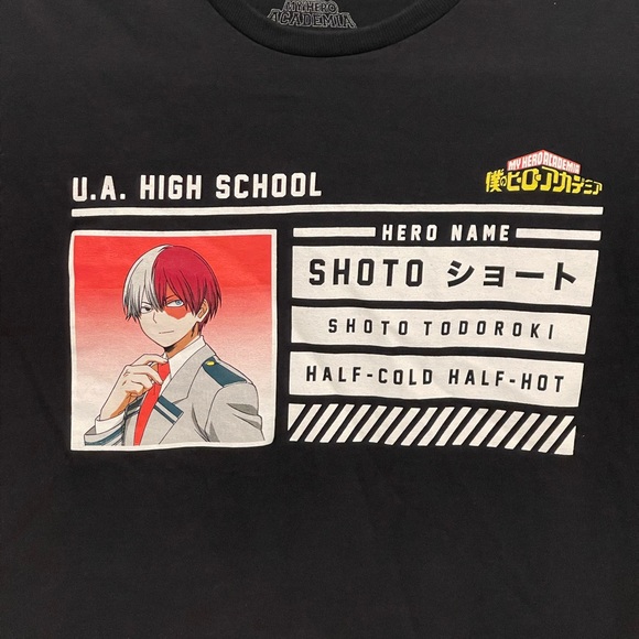 Official My Hero Academia Todoroki U.A. High School Badge T-Shirt - Picture 2 of 7